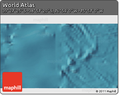 Satellite 3D Map of the Area around 39° 12' 22" S, 76° 25' 30" W