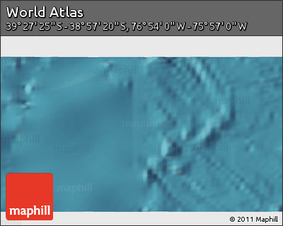 Satellite 3D Map of the Area around 39° 12' 22" S, 76° 25' 30" W