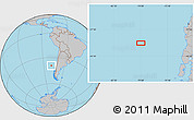Gray Location Map of the area around 39° 12' 22" S, 78° 58' 29" W