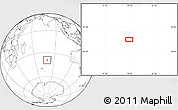 Blank Location Map of the area around 39° 12' 22" S, 79° 7' 30" E