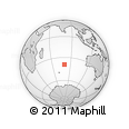 Outline Map of the Area around 39° 12' 22" S, 79° 58' 29" E, rectangular outline