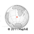 Outline Map of the Area around 39° 12' 22" S, 7° 43' 29" E, rectangular outline