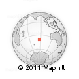 Outline Map of the Area around 39° 12' 22" S, 86° 46' 30" E, rectangular outline