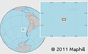 Gray Location Map of the area around 39° 12' 22" S, 86° 37' 30" W