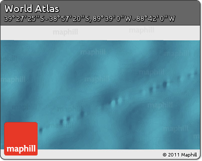 Satellite 3D Map of the Area around 39° 12' 22" S, 89° 10' 30" W