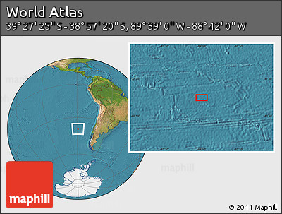 Satellite Location Map of the Area around 39° 12' 22" S, 89° 10' 30" W