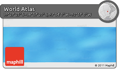 Physical Panoramic Map of the Area around 39° 12' 22" S, 93° 25' 30" W