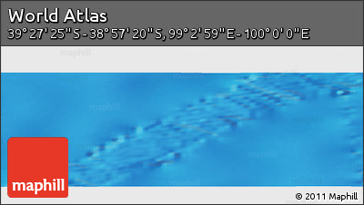 Physical Panoramic Map of the Area around 39° 12' 22" S, 99° 31' 30" E