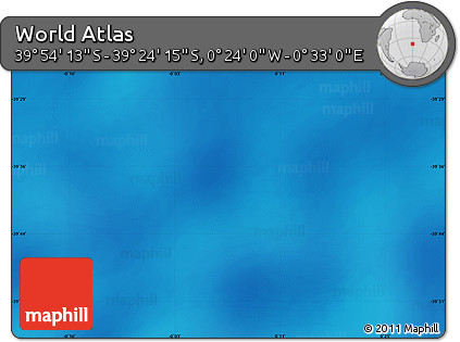 Physical Map of the Area around 39° 39' 14" S, 0° 4' 30" E