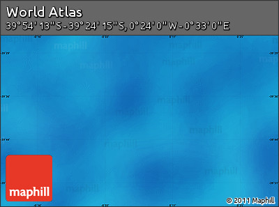 Physical Map of the Area around 39° 39' 14" S, 0° 4' 30" E