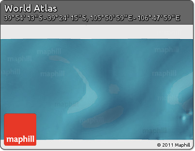 Satellite 3D Map of the Area around 39° 39' 14" S, 106° 19' 29" E