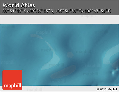 Satellite 3D Map of the Area around 39° 39' 14" S, 106° 19' 29" E