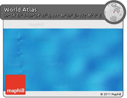 Physical 3D Map of the Area around 39° 39' 14" S, 112° 16' 30" E