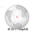 Outline Map of the Area around 39° 39' 14" S, 11° 49' 29" W, rectangular outline