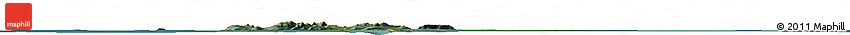 Satellite Horizon Map of the Area around 39° 39' 14" S, 147° 58' 29" E