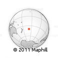 Outline Map of the Area around 39° 39' 14" S, 158° 52' 30" W, rectangular outline