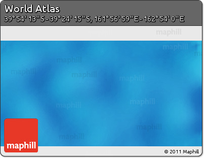 Physical 3D Map of the Area around 39° 39' 14" S, 162° 25' 30" E