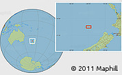 Savanna Style Location Map of the area around 39° 39' 14" S, 169° 13' 29" E