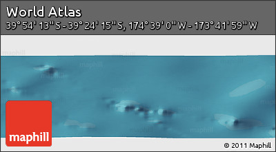 Satellite Panoramic Map of the Area around 39° 39' 14" S, 174° 10' 30" W