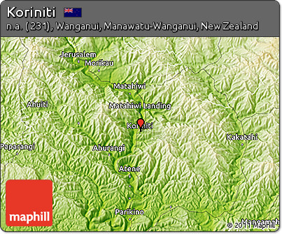 Physical 3D Map of Koriniti