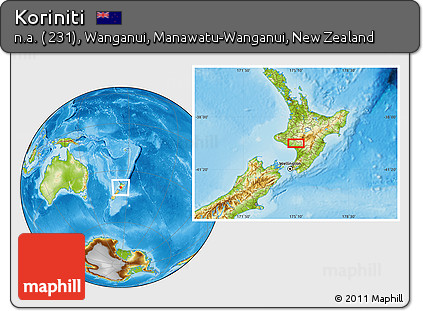 Physical Location Map of Koriniti