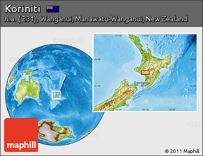 Physical Location Map of Koriniti