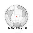 Outline Map of the Area around 39° 39' 14" S, 19° 28' 30" W, rectangular outline