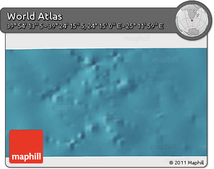 Satellite 3D Map of the Area around 39° 39' 14" S, 24° 43' 30" E