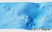 Physical 3D Map of the area around 39° 39' 14" S, 45° 58' 30" E