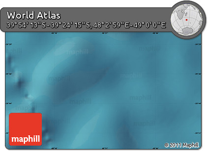 Satellite Map of the Area around 39° 39' 14" S, 48° 31' 29" E