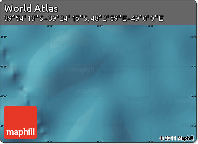Satellite Map of the Area around 39° 39' 14" S, 48° 31' 29" E