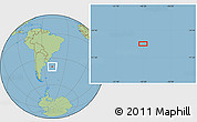 Savanna Style Location Map of the area around 39° 39' 14" S, 48° 22' 30" W