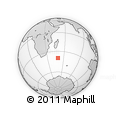 Outline Map of the Area around 39° 39' 14" S, 49° 22' 30" E, rectangular outline