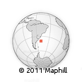 Outline Map of the Area around 39° 39' 14" S, 50° 4' 30" W, rectangular outline