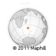 Outline Map of the Area around 39° 39' 14" S, 52° 46' 29" E, rectangular outline