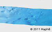 Physical Panoramic Map of the area around 39° 39' 14" S, 54° 19' 30" W