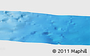 Shaded Relief Panoramic Map of the area around 39° 39' 14" S, 54° 19' 30" W