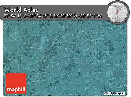 Satellite Map of the Area around 39° 39' 14" S, 59° 25' 29" W