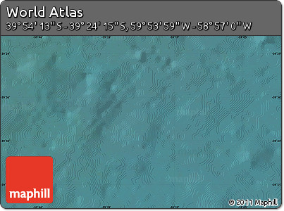 Satellite Map of the Area around 39° 39' 14" S, 59° 25' 29" W