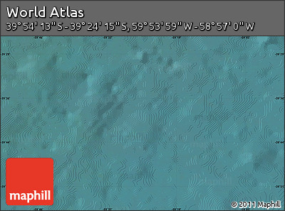 Satellite Map of the Area around 39° 39' 14" S, 59° 25' 29" W