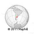 Outline Map of the Area around 39° 39' 14" S, 62° 49' 30" W, rectangular outline