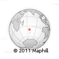 Outline Map of the Area around 39° 39' 14" S, 67° 13' 29" E, rectangular outline