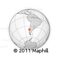 Outline Map of the Area around 39° 39' 14" S, 73° 52' 30" W, rectangular outline