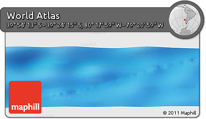 Physical Panoramic Map of the Area around 39° 39' 14" S, 79° 49' 29" W