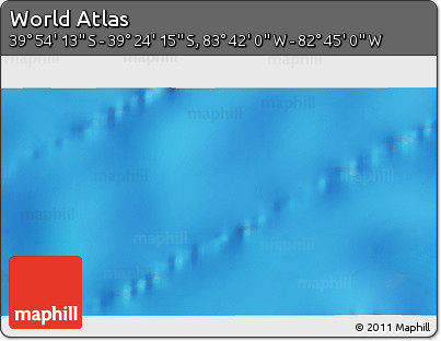 Shaded Relief 3D Map of the Area around 39° 39' 14" S, 83° 13' 29" W