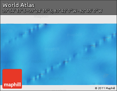 Shaded Relief 3D Map of the Area around 39° 39' 14" S, 83° 13' 29" W