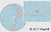 Gray Location Map of the area around 39° 39' 14" S, 86° 37' 30" W, hill shading