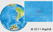 Physical Location Map of the area around 39° 39' 14" S, 86° 37' 30" W