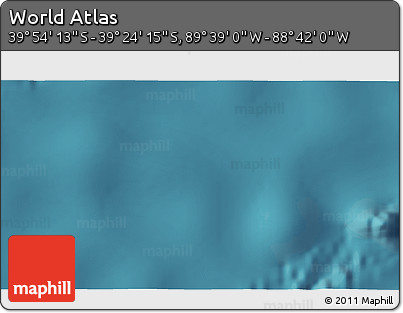 Satellite 3D Map of the Area around 39° 39' 14" S, 89° 10' 30" W