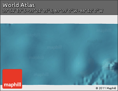 Satellite 3D Map of the Area around 39° 39' 14" S, 89° 10' 30" W